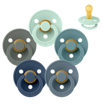 Bibs Rund Colour Schnuller - bundle - 5 Stück - Gr. 2 - Brechende Wellen 