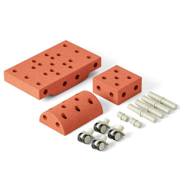MODU Curiosity Building Set - Burnt Orange/Dusty Green 