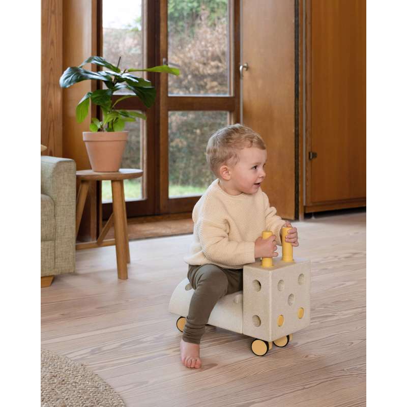 MODU Curiosity Zestaw budowlany - Szary piasek / Miodowy żółty 