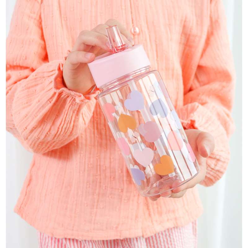 A Little Lovely Company Drinking bottle - Hearts 