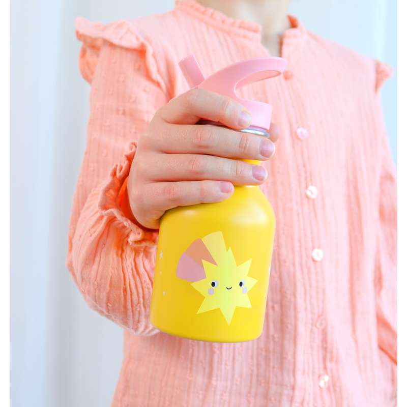A Little Lovely Company Single-layer Steel Drinking Bottle - 350ml - Shooting Star 