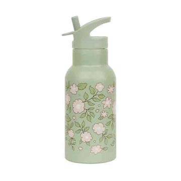 A Little Lovely Company Thermos drink bottle - 350 ml. - Blossoms - Sage 