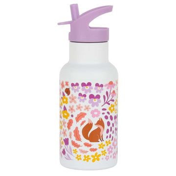 A Little Lovely Company Steklenica za vodo - 350ml - Cvetlični vrt 