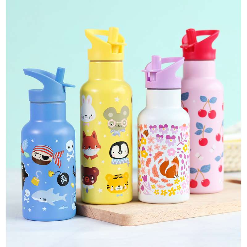 A Little Lovely Company Ståldrikkeholder - 350ml - Pirates 