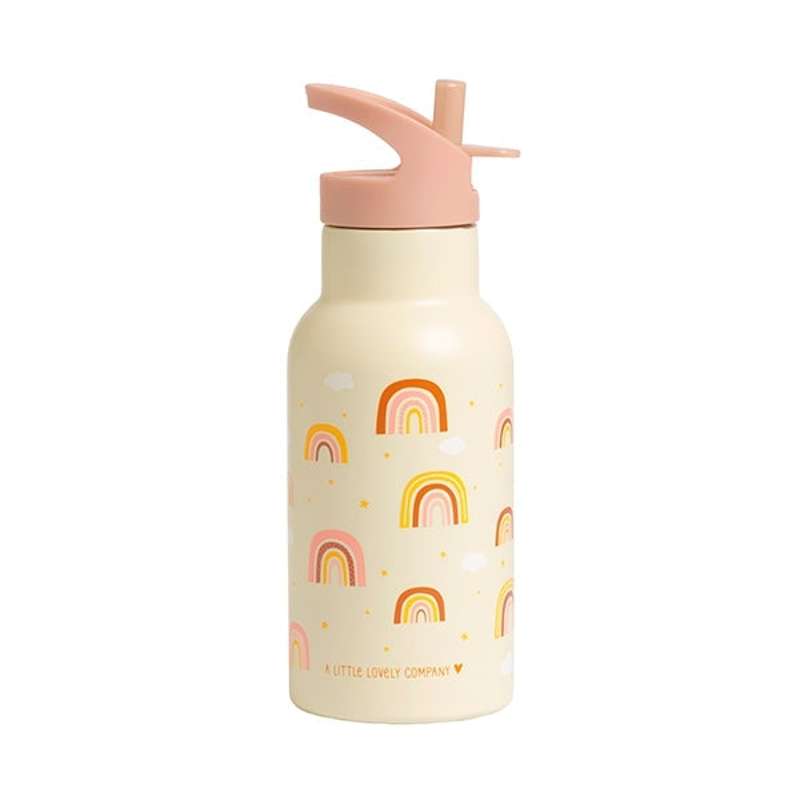 A Little Lovely Company Gobelet thermique - 350 ml. - Arc-en-ciel - Pêche 