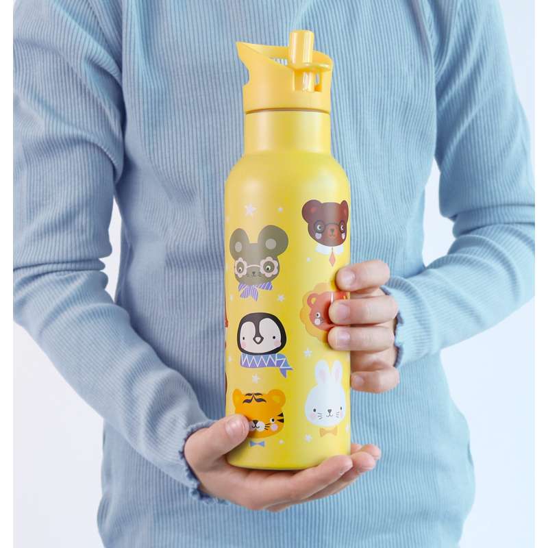 A Little Lovely Company Vannflaske - XL - 500ml - Dyrevenner 