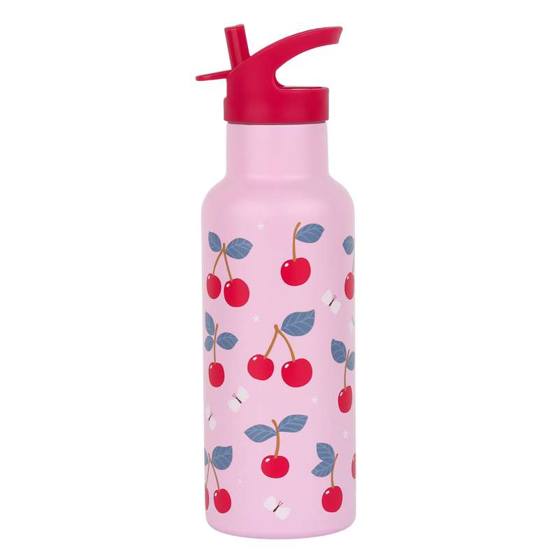 A Little Lovely Company Staaldruppelfles - XL - 500ml - Kersen 