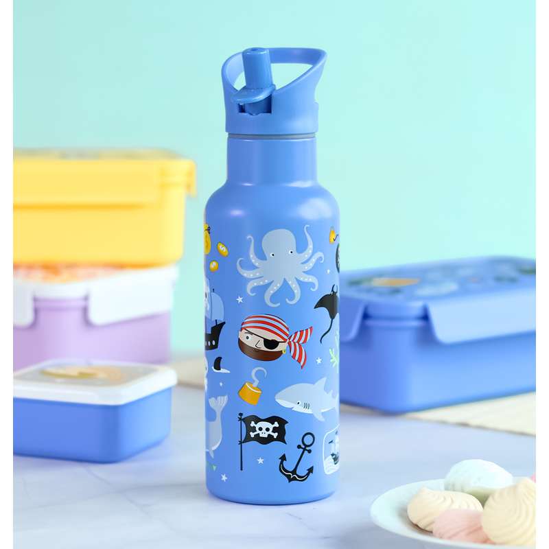 A Little Lovely Company Ståldrikkeholder - XL - 500ml - Pirates 