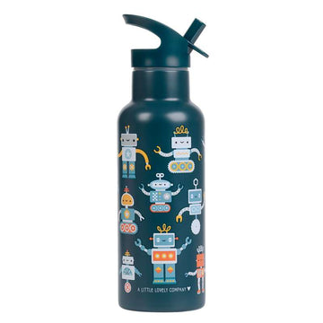 A Little Lovely Company Gourde isotherme en acier - XL - 500 ml - Robots 