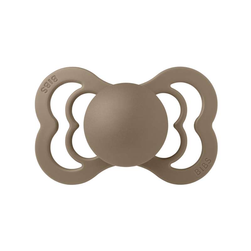 Bibs Supreme Pacifier - sz. 2 - natural rubber - Dark Oak 