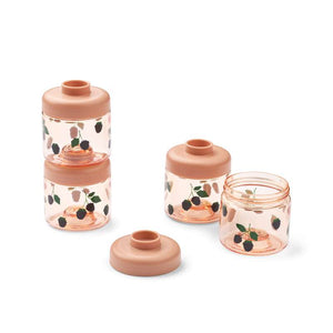 Liewood Dominique Bokse vauvanruokaan - 4-Pak - Marja/Vaalea Toscana 