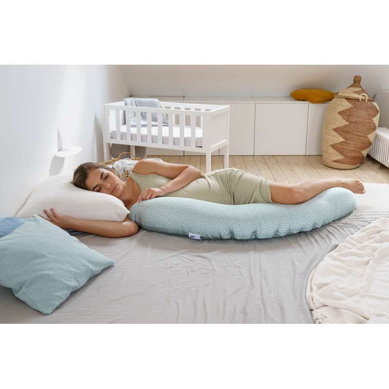 Doomoo Coussin d'allaitement - Ciel - Kaki 