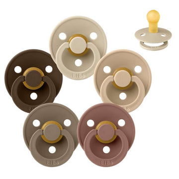 Bibs Okrúhly Colour Cumlík - bundle - 5 ks. - veľ. 1 - Na zem 