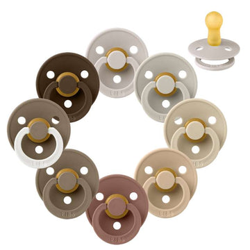 Bibs Rund Colour Schnuller - bundle - 8 Stück - Gr. 2 - Down to Earth 