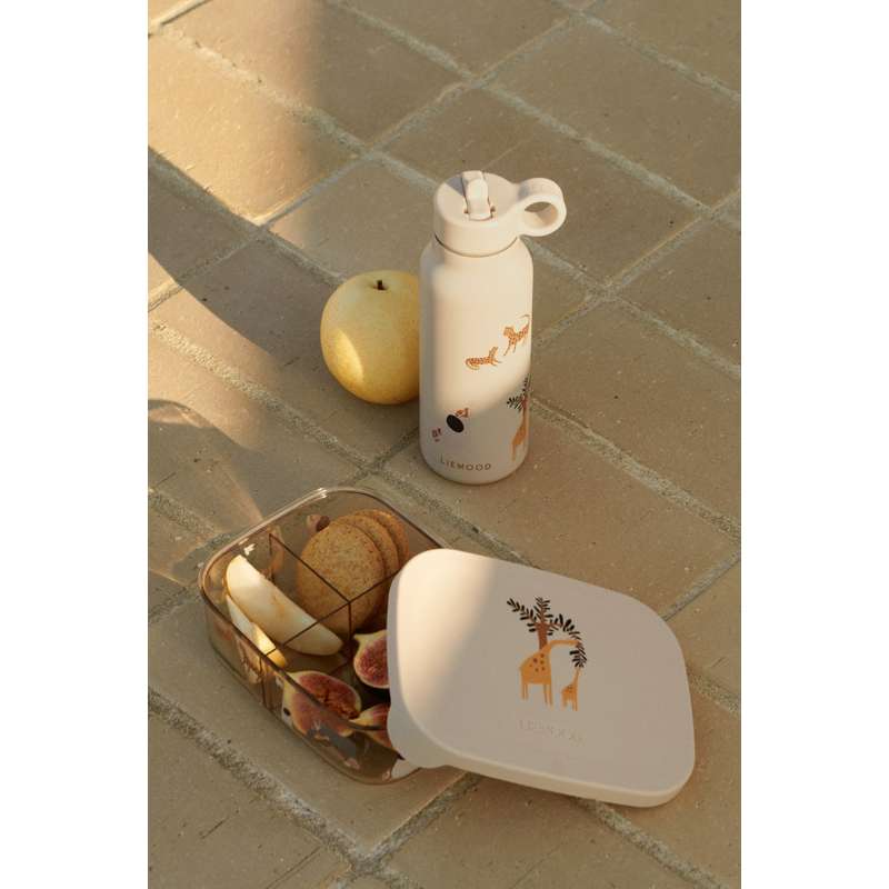 Liewood Falk бутилка за напитки - Неръждаема стомана - 350ml - Safari/Sandy Mix 