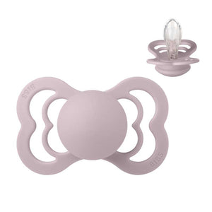 BIBS Symmetrinen Supreme tutti - Koko 2 - Silikoni - Dusky Lilac