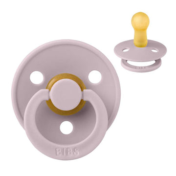 Succhietto Bibs Rotondo Colour - tg. 2 - gomma naturale - Lilla Sfumato 