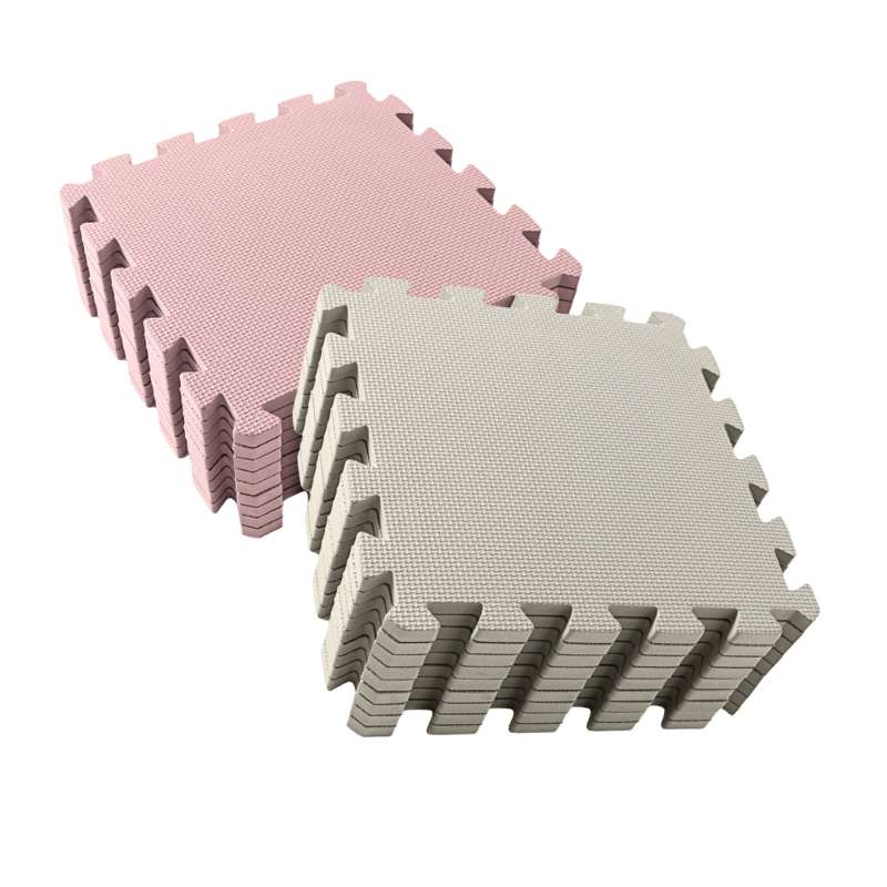 Kid'oh Schaumspielboden - 2 x 9 Teile - Rock/Dusty Rose 