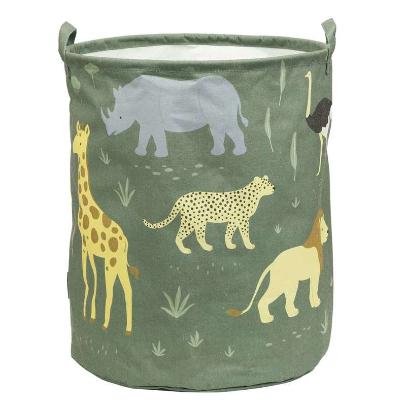 A Little Lovely Company Storage basket - Savanna - Dark green 