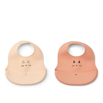 Liewood Ember Hagesmæk - 2-pak - Mačka/Jabuka u cvatu/Toskanska ruža 