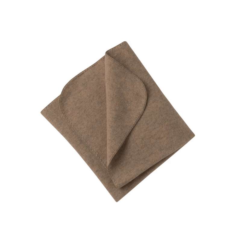 Engel Natur Baby blanket - Wool fleece - 80x100 cm. - Walnut Melange 