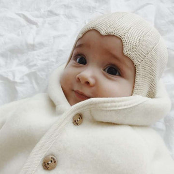 Engel Natur Czapka dla niemowlęcia - Jedwab - Naturalny 