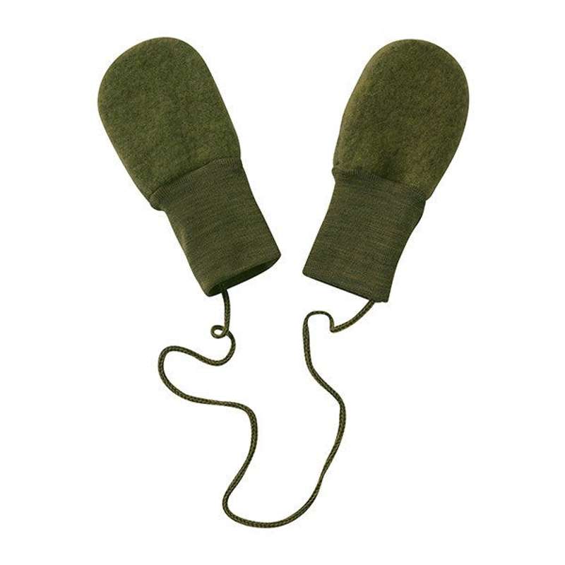 Engel Natur Mănuși din lână pentru bebeluși - Reed Melange 