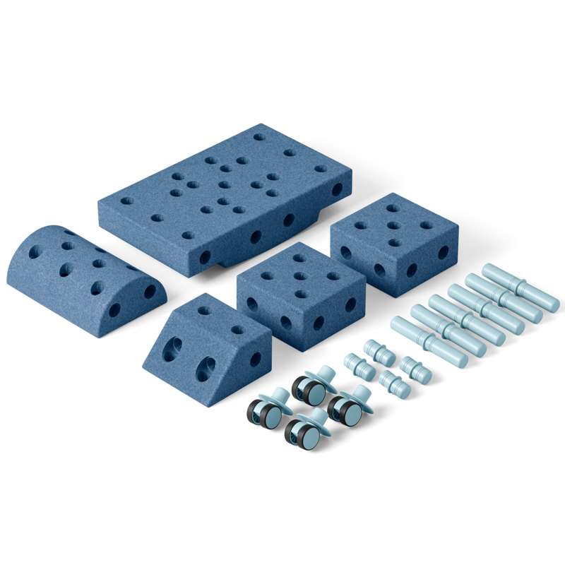 MODU Explorer Building Set - Deep Blue/Sky Blue 