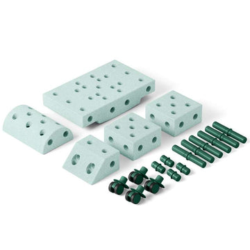 MODU Explorer Building Set - Ocean Mint/Forest Green 