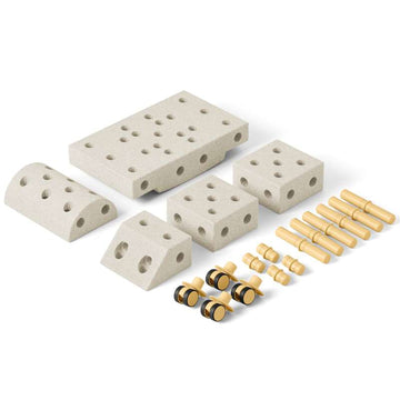 MODU Explorer Zestaw budowlany - Szary piasek/Miodowy żółty 