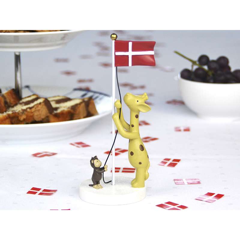 Kids by Friis Table flag - Giraffe and Monkey 