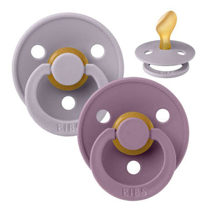 Bibs Anatomska Colour Duda - 2-Pak - št. 2 - naravna guma - Fosilna siva/Mauve 