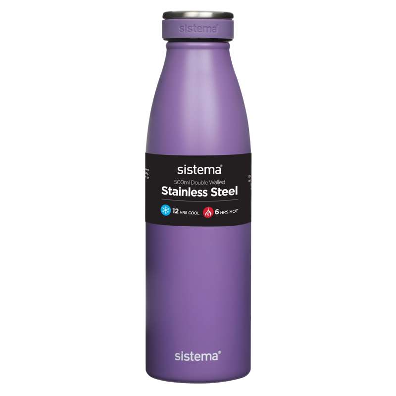 Sistema Termospullo - Ruostumaton teräs - 500ml - Sumuinen purppura 