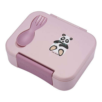 Carl Oscar BentoBOX™ Caixa de Almoço com CUTElery - Crianças - Panda (Rosa) 