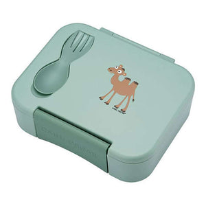 Carl Oscar BentoBOX Обядна кутия с CUTElery - Деца - Камилa - Mint 