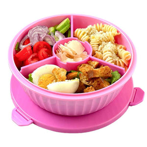 Yumbox Obedová miska - Poke Love Bowl - 4 priehradky - Guava Pink 