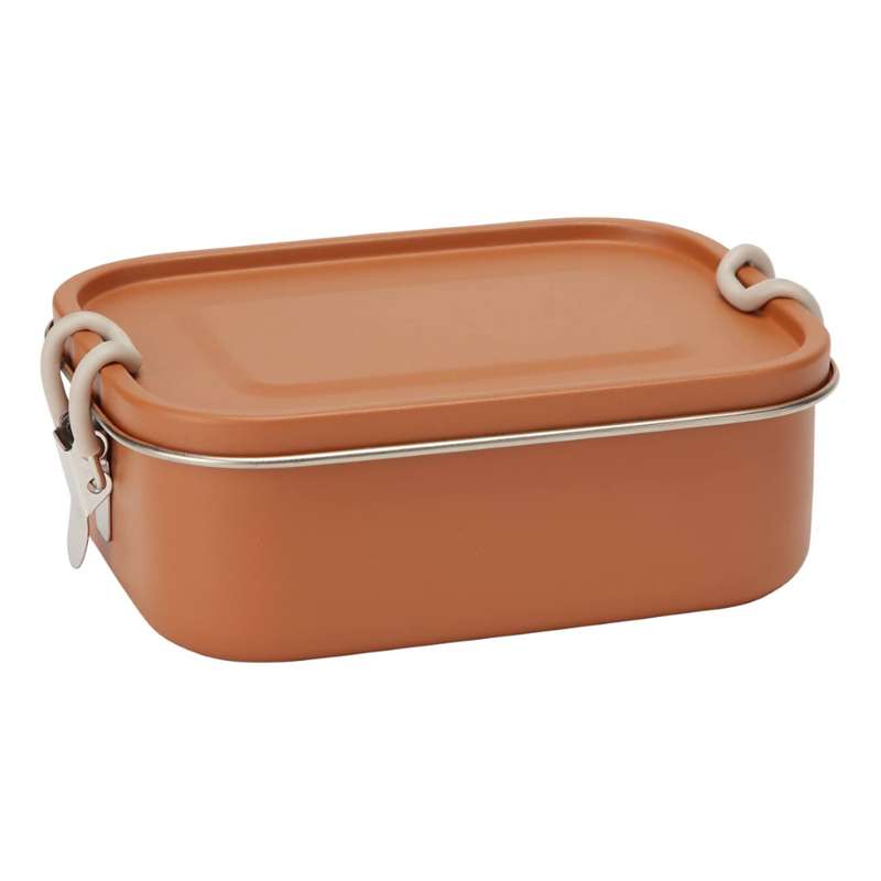 HAPS Nordic Lunch box - Stainless Steel with Divider - Terracotta 