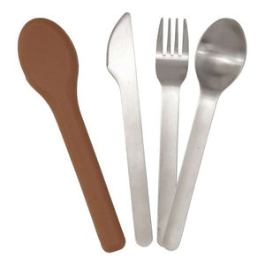 HAPS Nordic Picnic Cutlery Set with Case - Terracotta 