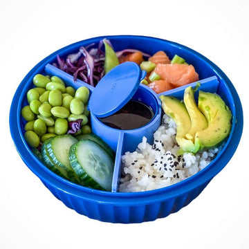 Yumbox Malica - Poke Love Bowl - 4 predelov - Hawaii modra 