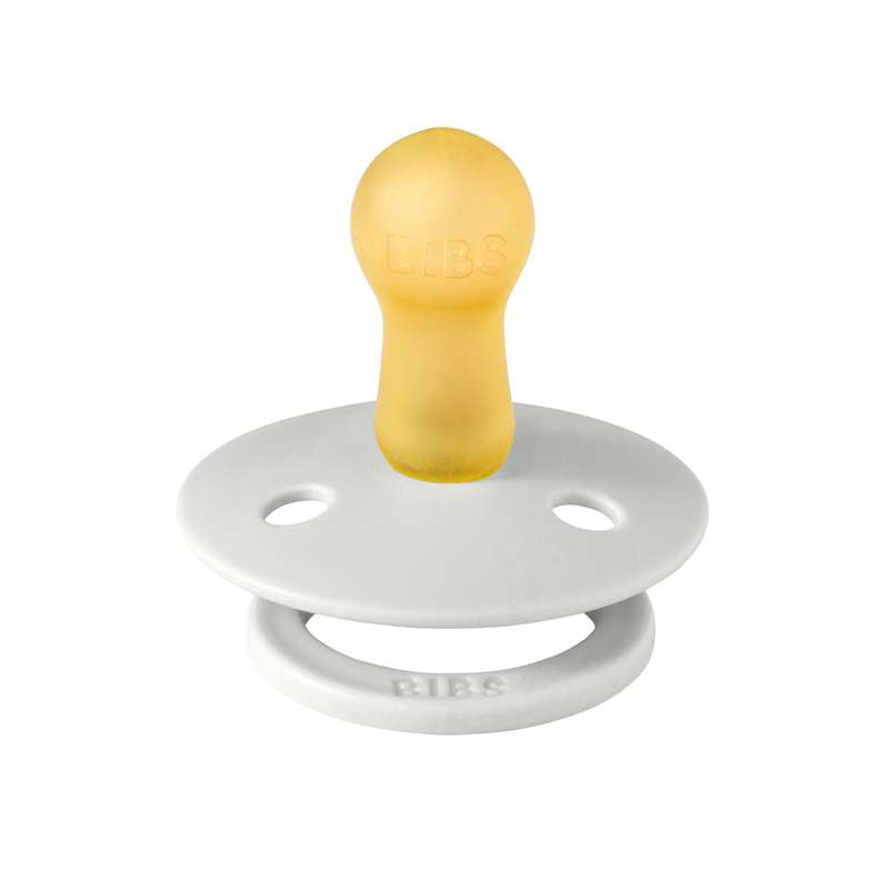 Chupete Bibs Redondo Colour - t. 2 - caucho natural - Neblina 
