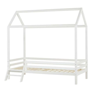 Hoppekids ECO Dream - Hausbett m. Treppe - 90x200 cm. - Weiß 