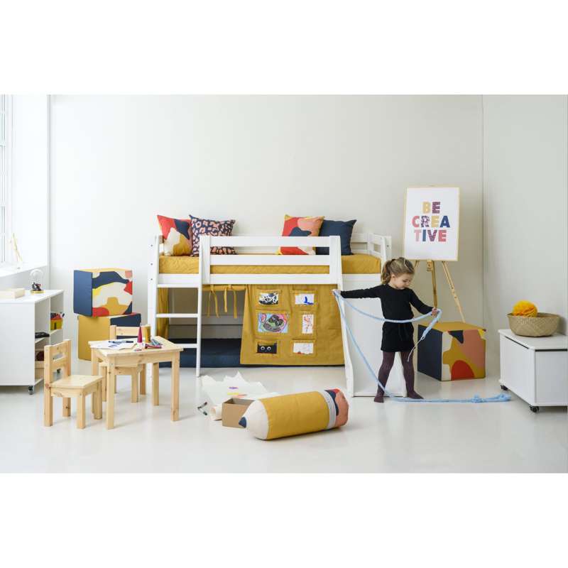 Hoppekids Pokrowiec na materac - 9 cm. - Wiele rozmiarów - Żółty jesienny 