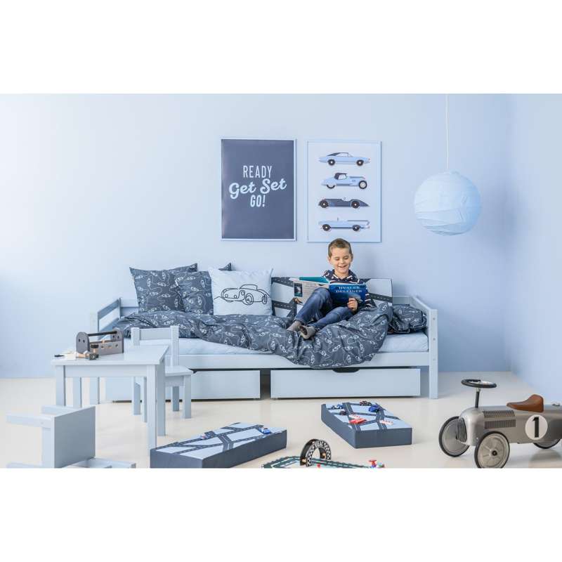 Hoppekids Prešita prevleka za vzmetnico - 12 cm - Več velikosti - Dream Blue 