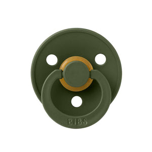 BIBS Symmetrisk Colour Sut - str. 1 - naturgummi - Jaktgrønn 