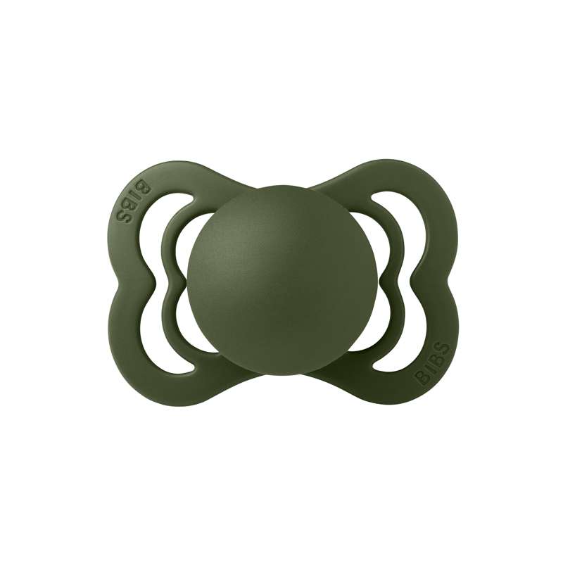 Sucette Bibs Supreme - t. 1 - caoutchouc naturel - Vert chasseur 