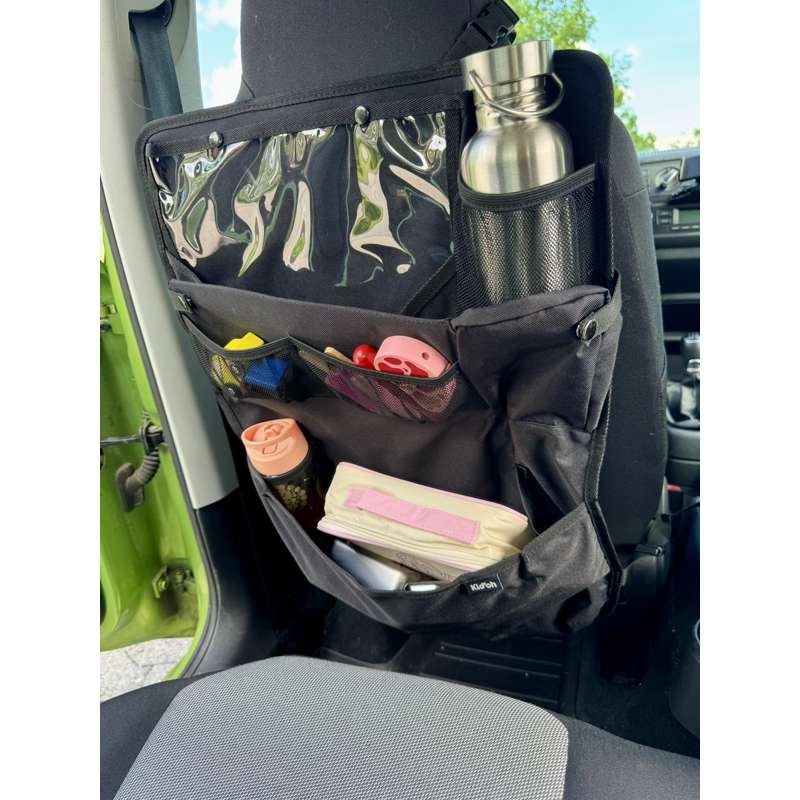 Kid'oh Organizer til bilsete - m. bakke og tabletholder 