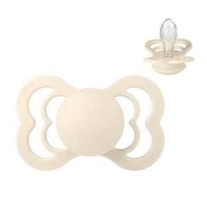 BIBS Symmetrischer Supreme Schnuller - Str. 2 - Silikon - Ivory