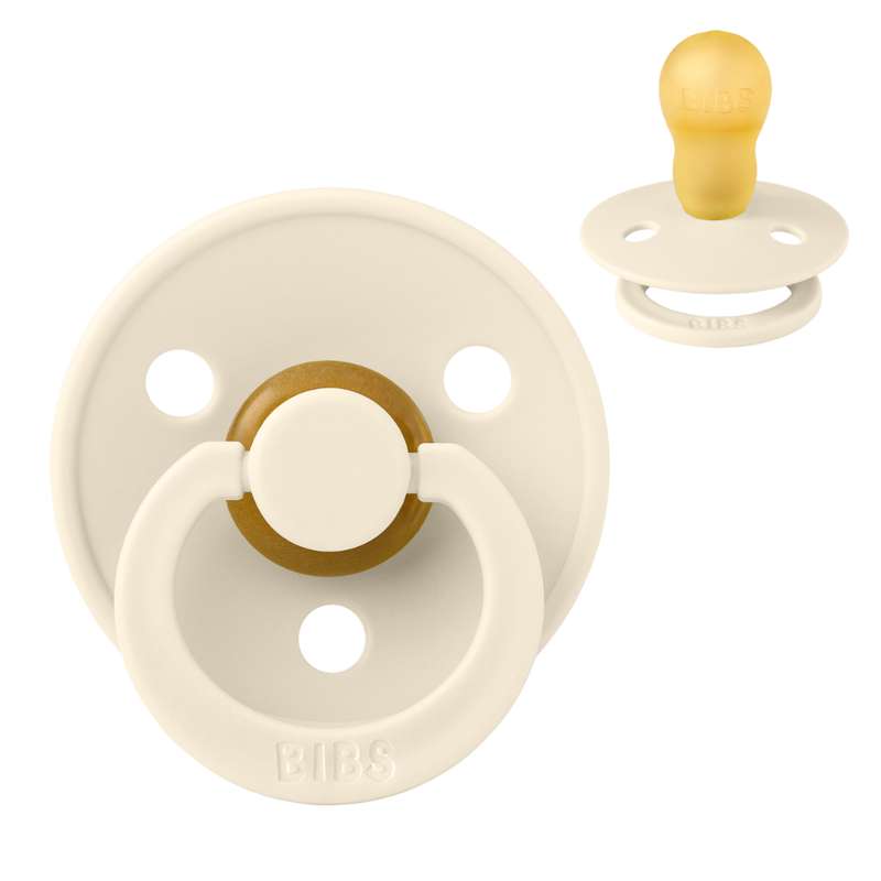 Succhietto Bibs Rotondo Colour - tg. 3 - gomma naturale - Avorio 