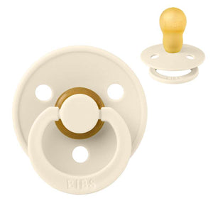 Succhietto Bibs Rotondo Colour - tg. 3 - gomma naturale - Avorio 