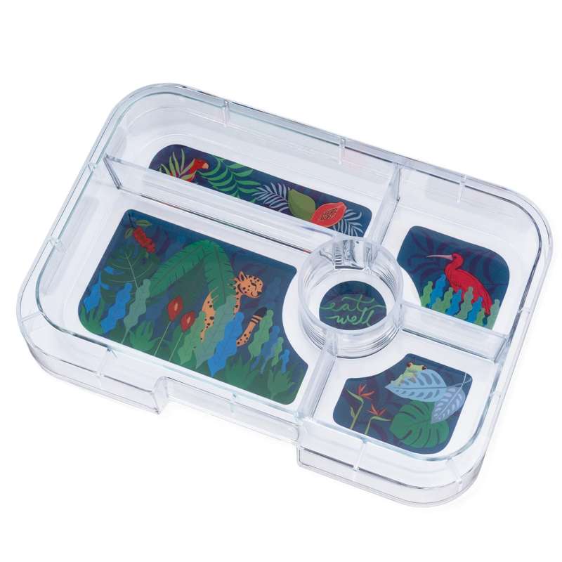 Yumbox Serving tray - Tapas Tray - 5 compartments - Jungle 